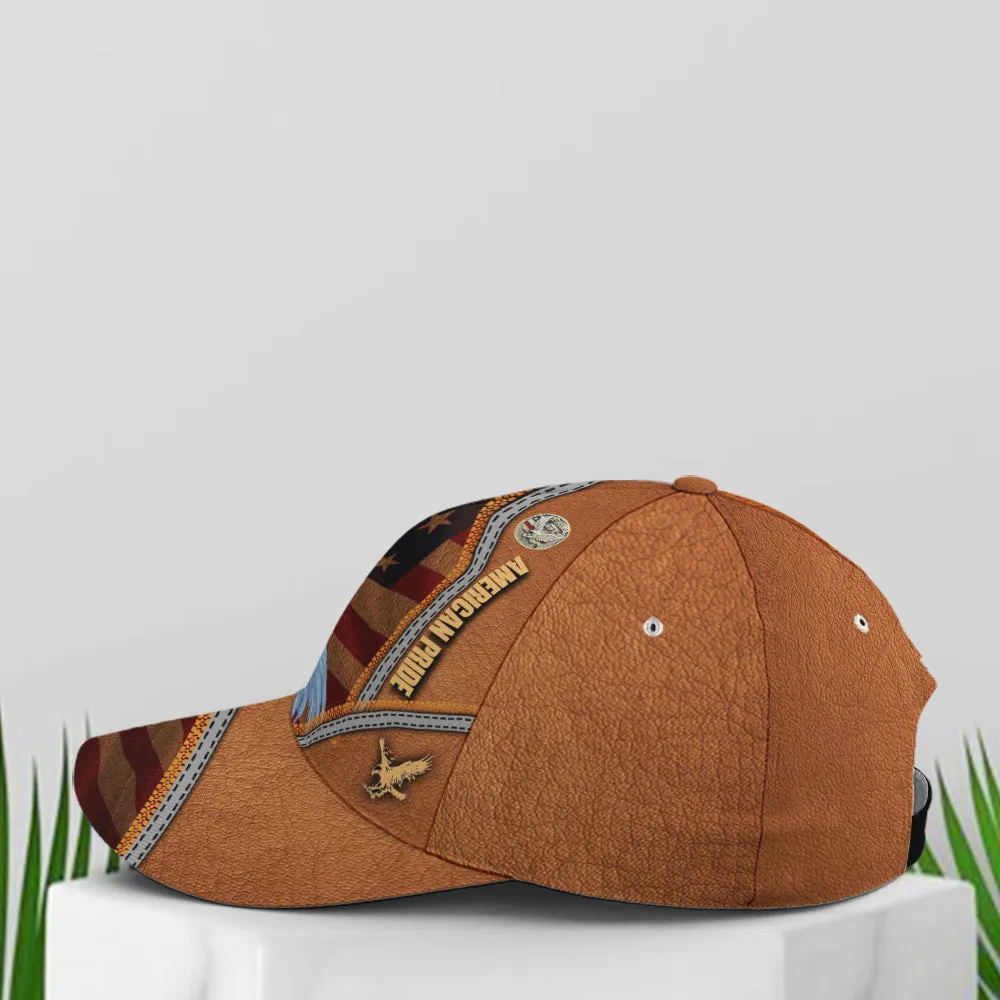 American Pride Eagle Leather Style Baseball Cap Coolspod