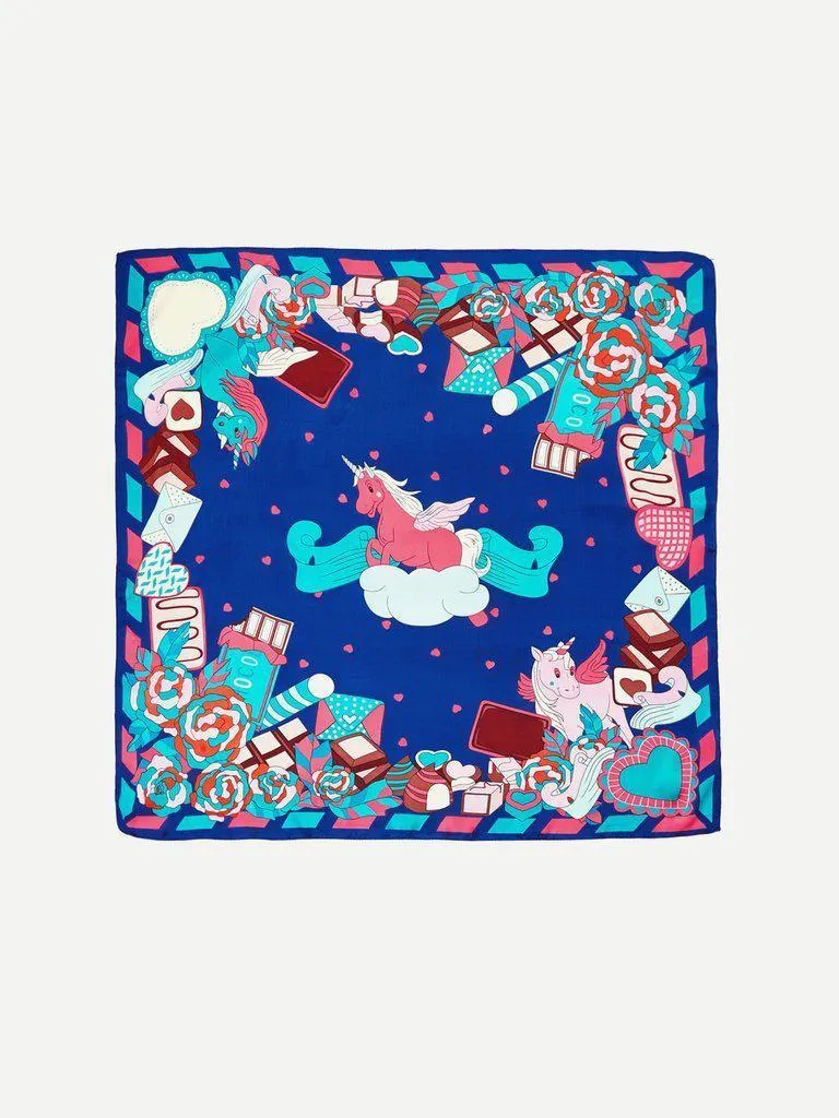 Animal & Flower Print Bandana