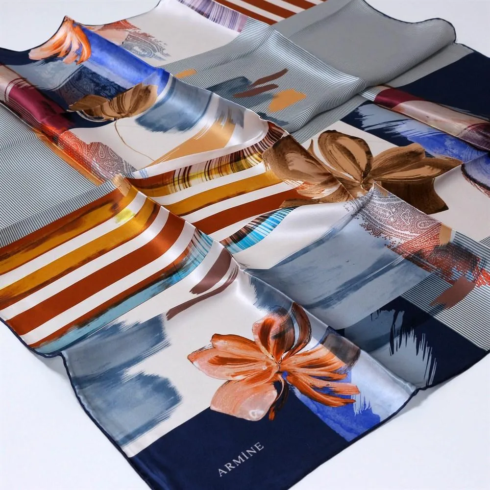 Armine Silk Scarves Ivy