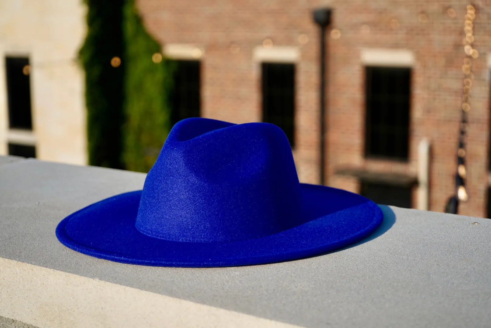 Atlanta Wide Brim Fedora - Blue