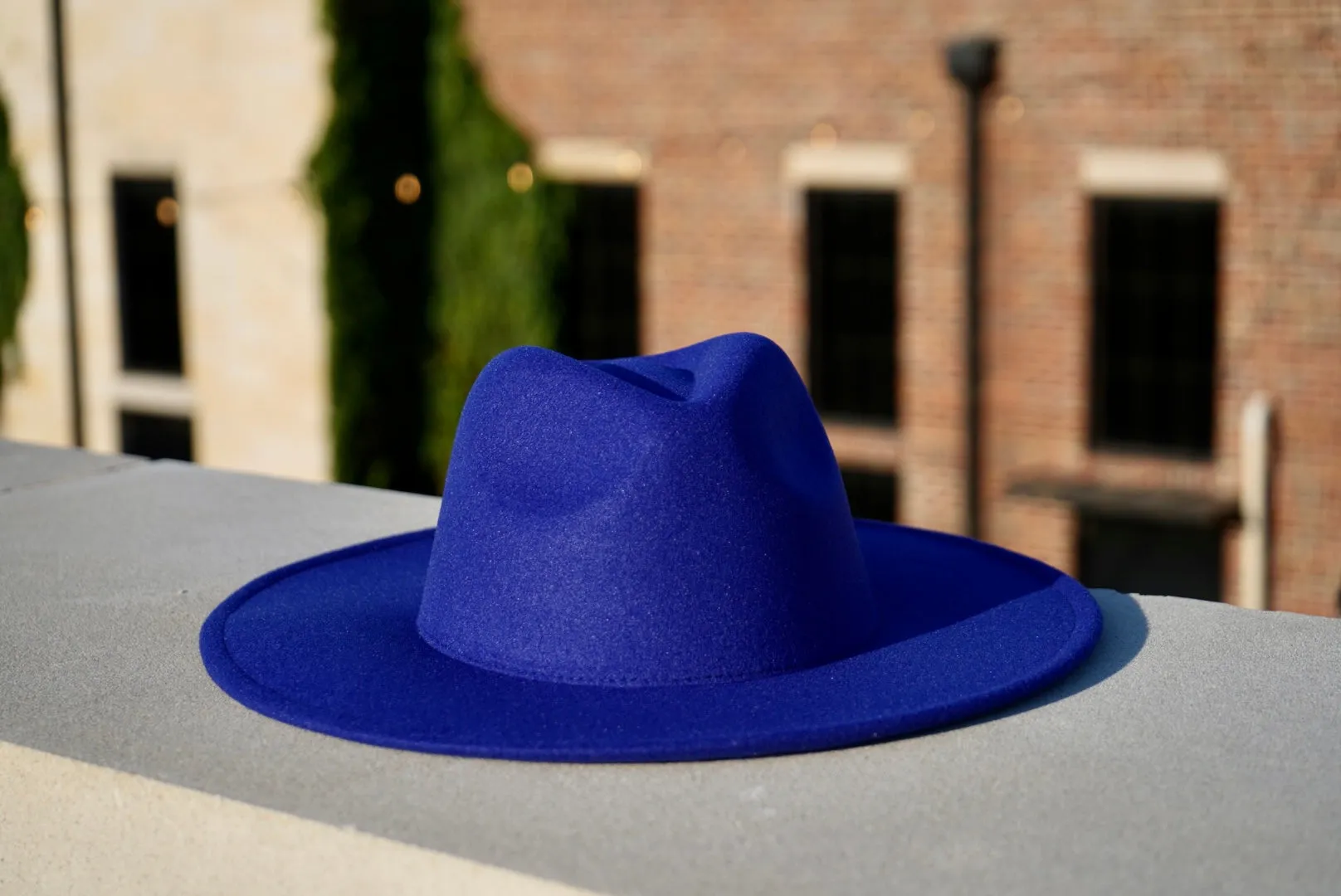 Atlanta Wide Brim Fedora - Blue