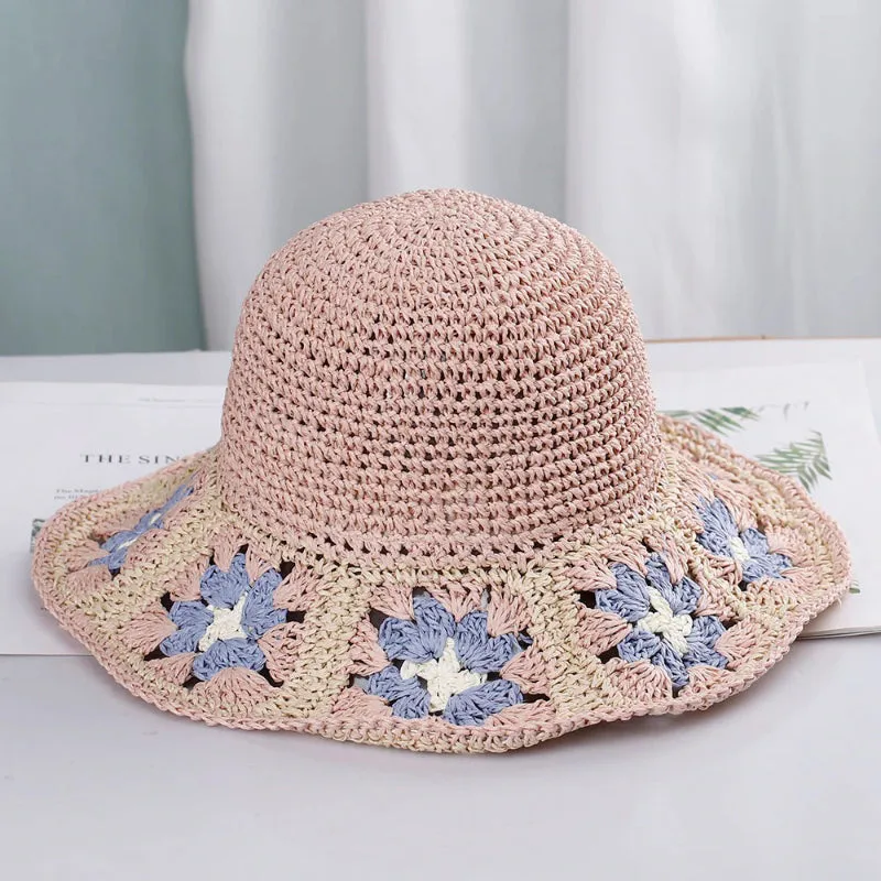 Boho Vibes Handmade Colorful Crochet Summer Bucket Hats