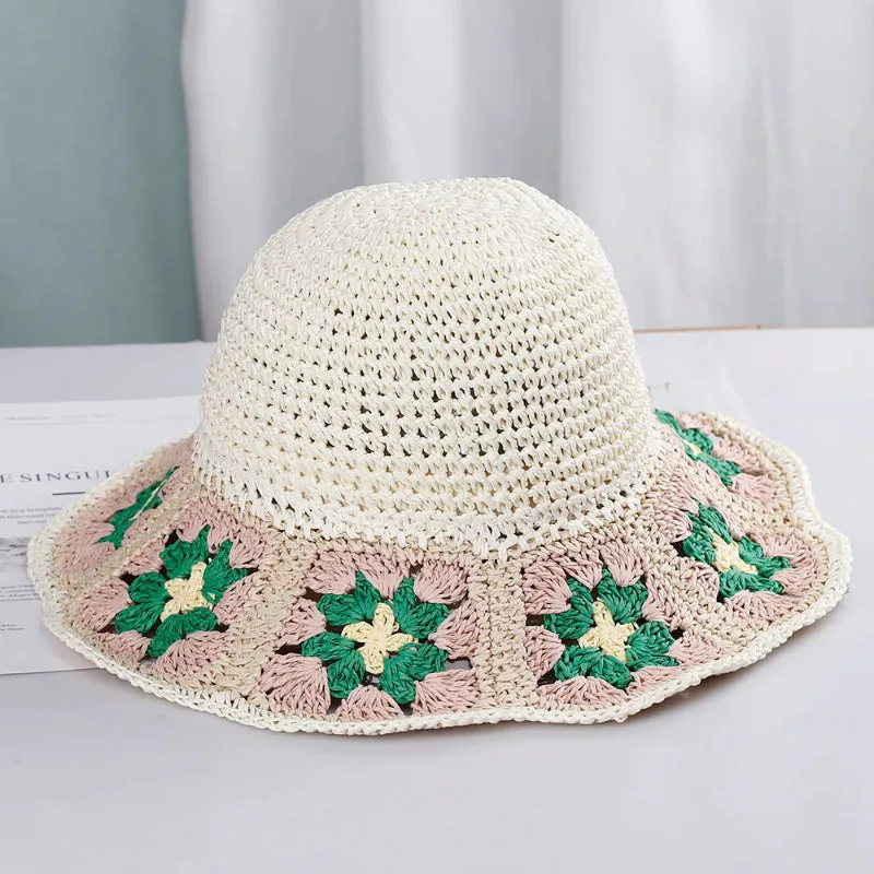 Boho Vibes Handmade Colorful Crochet Summer Bucket Hats