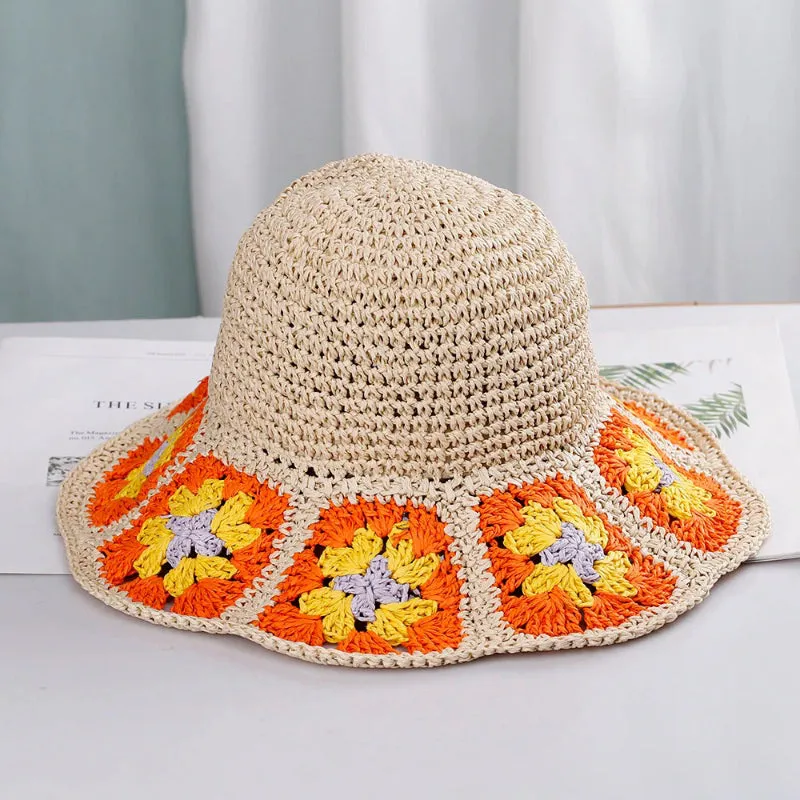 Boho Vibes Handmade Colorful Crochet Summer Bucket Hats