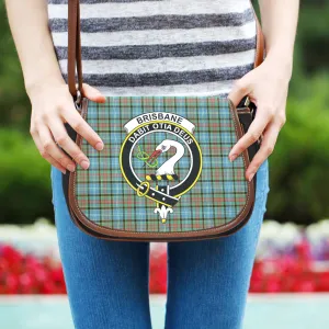 Brisbane Tartan Saddle Bag with Family Crest