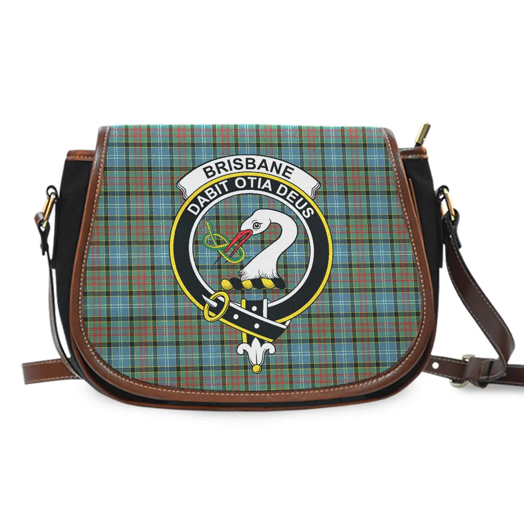 Brisbane Tartan Saddle Bag with Family Crest