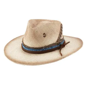 Brittoli Straw Panama Hat - Golden Hour