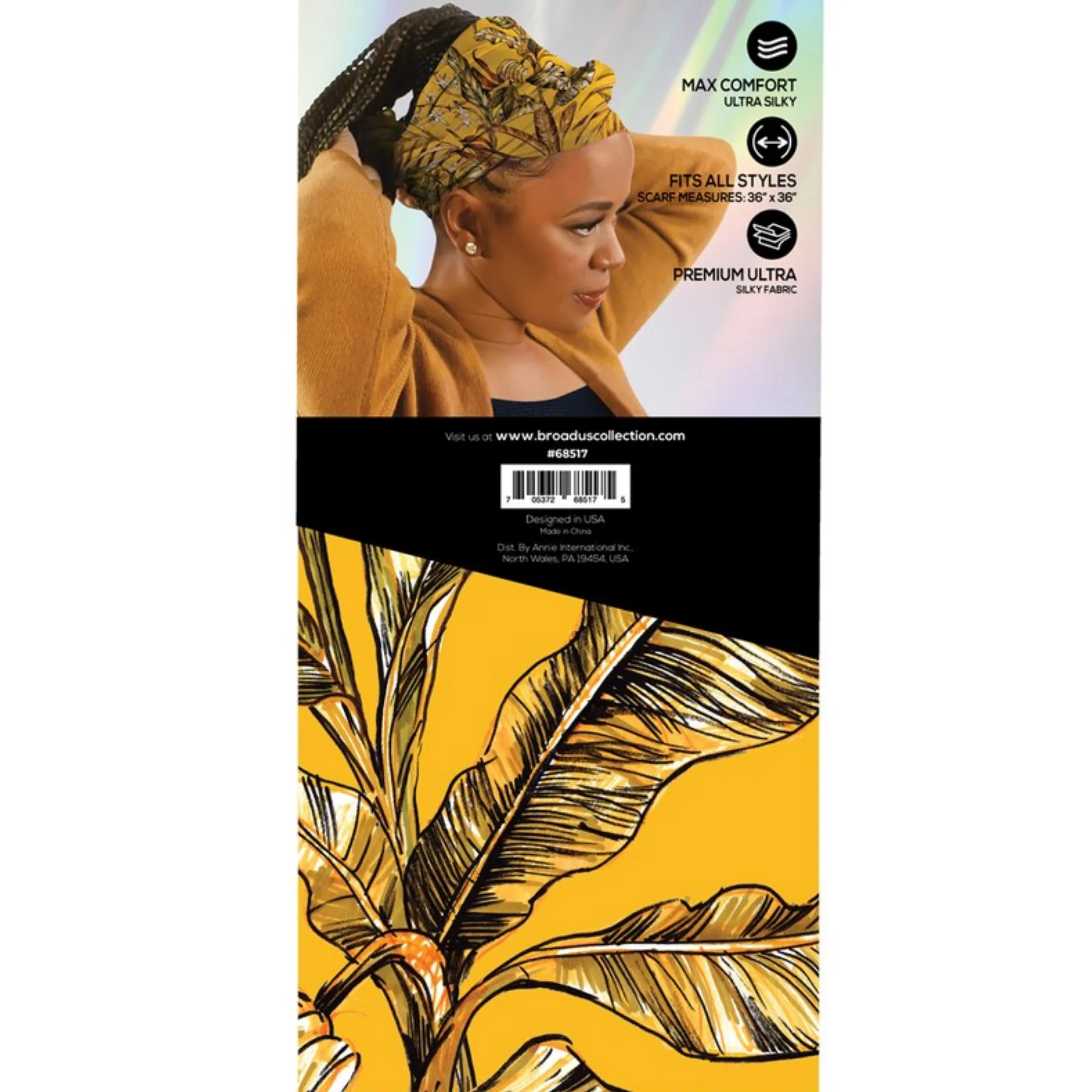 Broadus Collection Scarf by Shante & Snoop Dogg, Golden Tropics