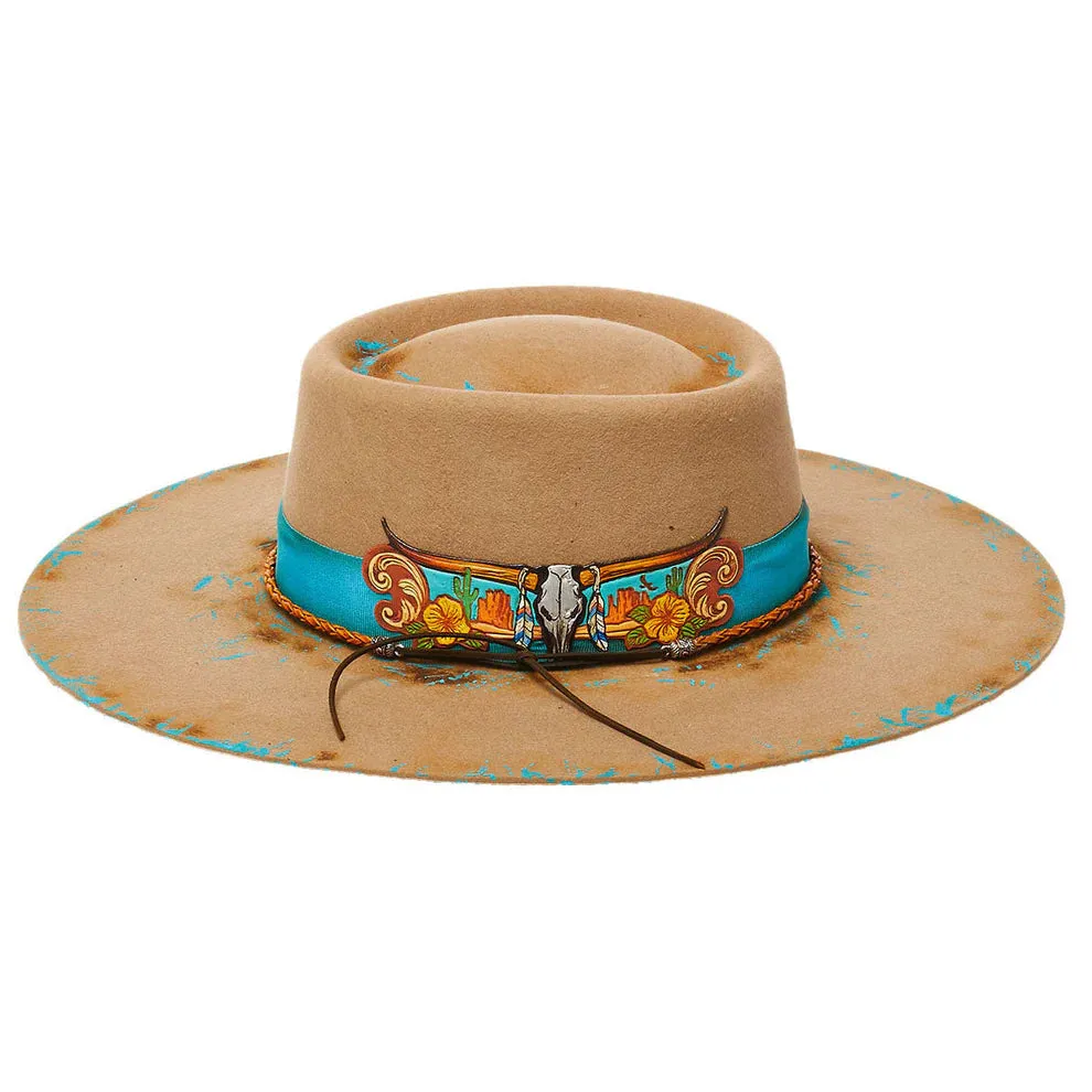 California Hats San Antonio Bolero - Wide Brim Wool Felt Cowgirl Hat