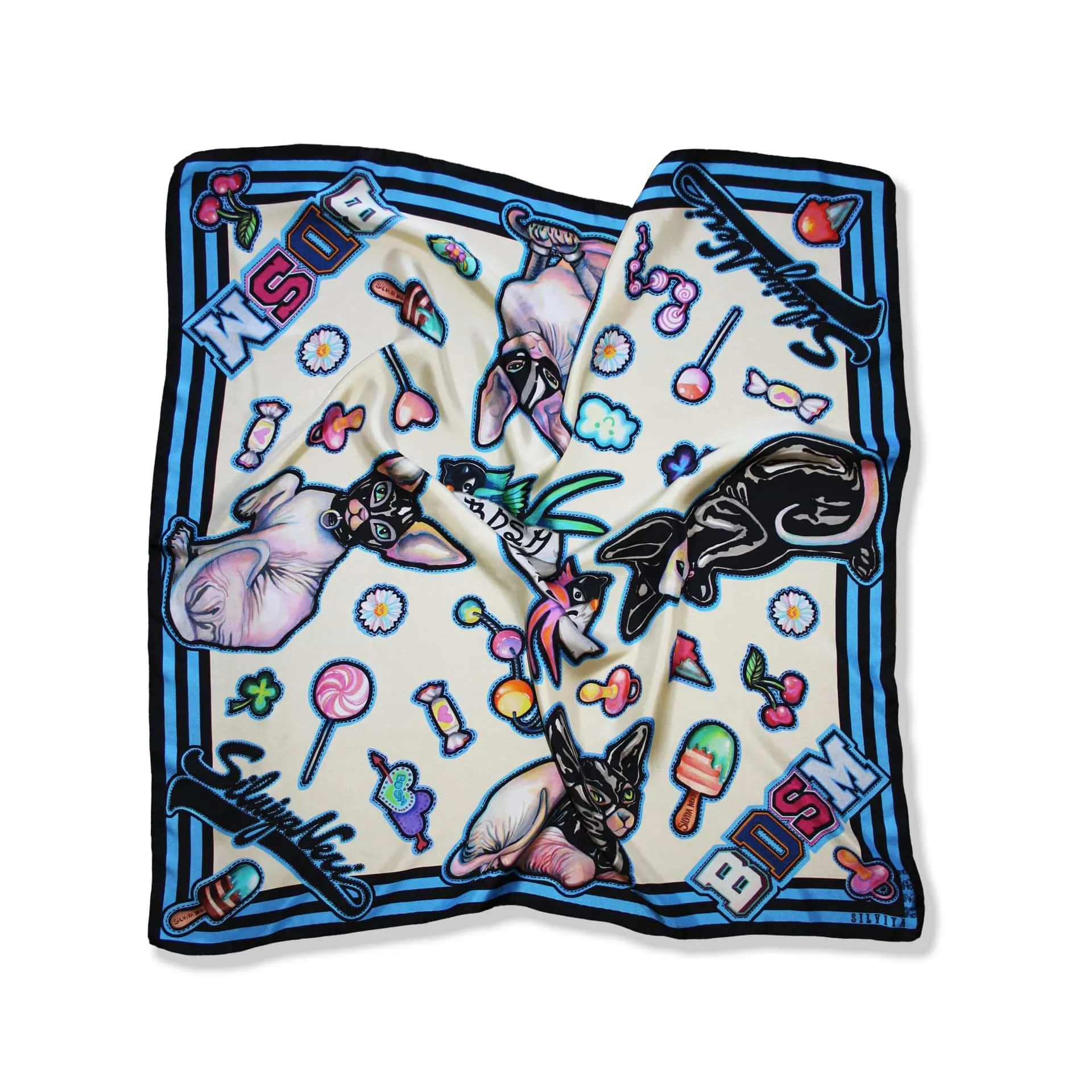 Candies Silk Scarf By Silviya Neri