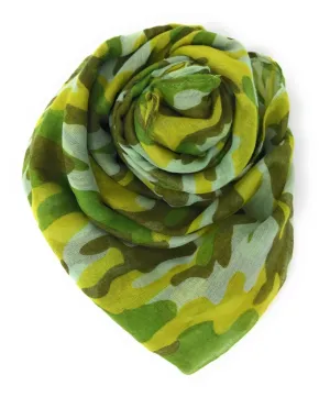 Casaba Camouflage Camo Print Womens Scarves Scarf Shawl Lightweight Sheer Wrap