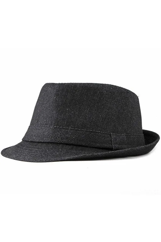 CASUAL DENIM RETRO STYLE FEDORA