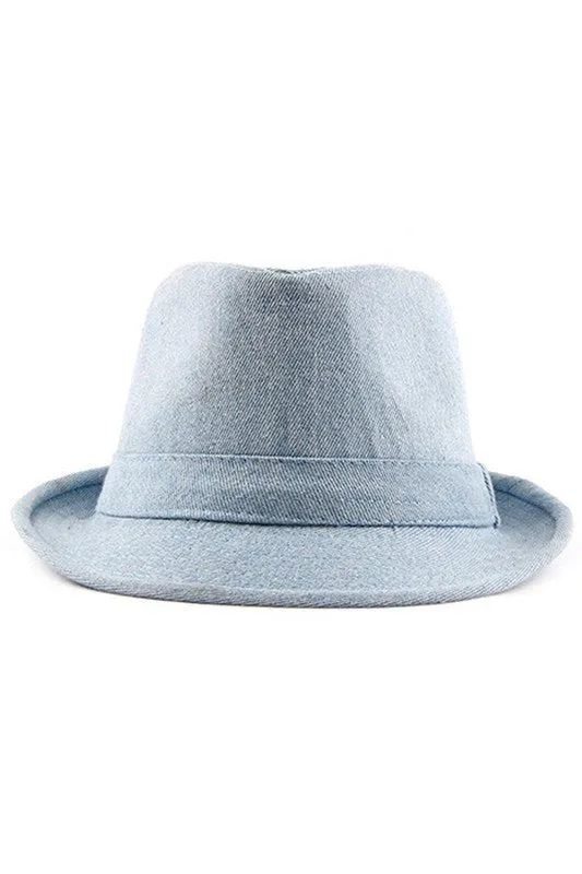 CASUAL DENIM RETRO STYLE FEDORA