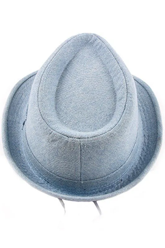 CASUAL DENIM RETRO STYLE FEDORA