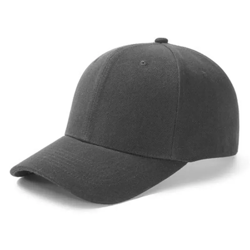 Casual Plain Baseball Cap Adjustable Snapback Hats