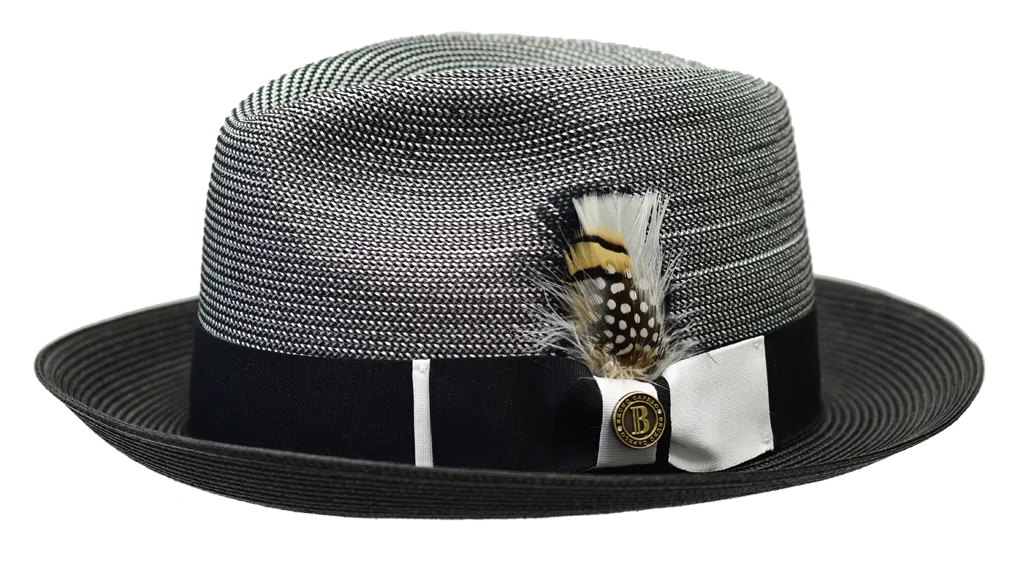 Cicero | Two Tone Straw Fedora Hat