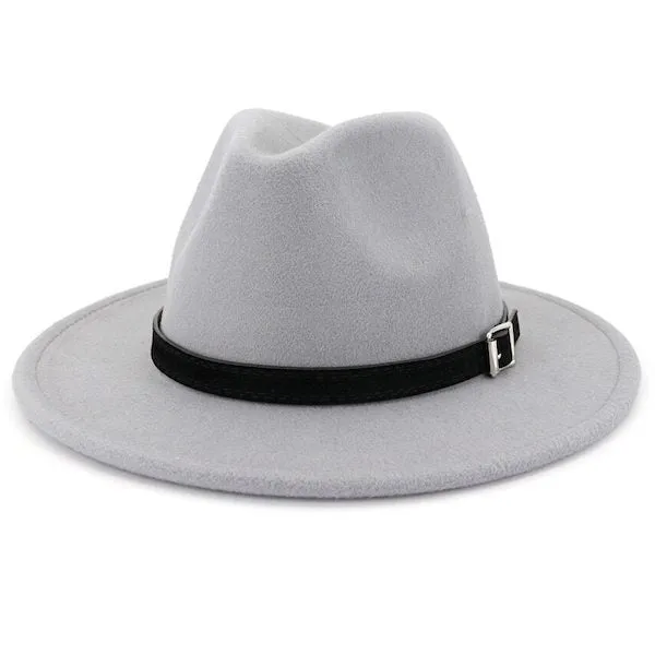 Classy Men Classic Light Grey Fedora