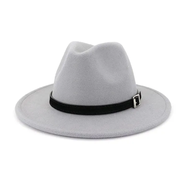 Classy Men Classic Light Grey Fedora