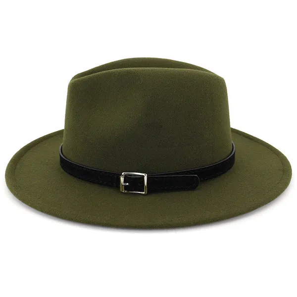 Classy Men Classic Olive Green Fedora