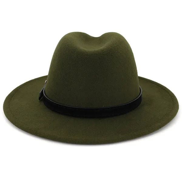 Classy Men Classic Olive Green Fedora