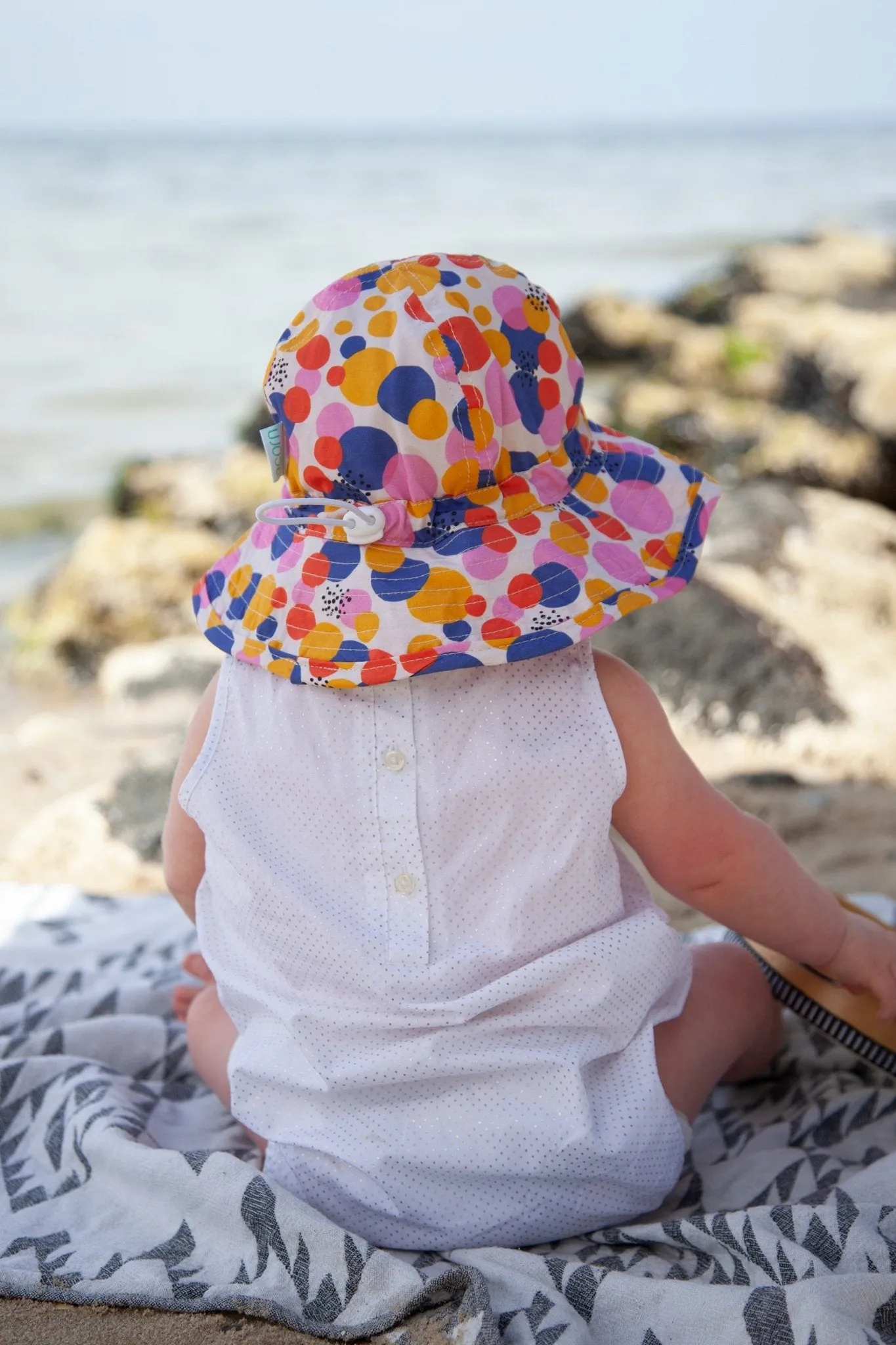 Confetti Wide Brim Infant Sunhat