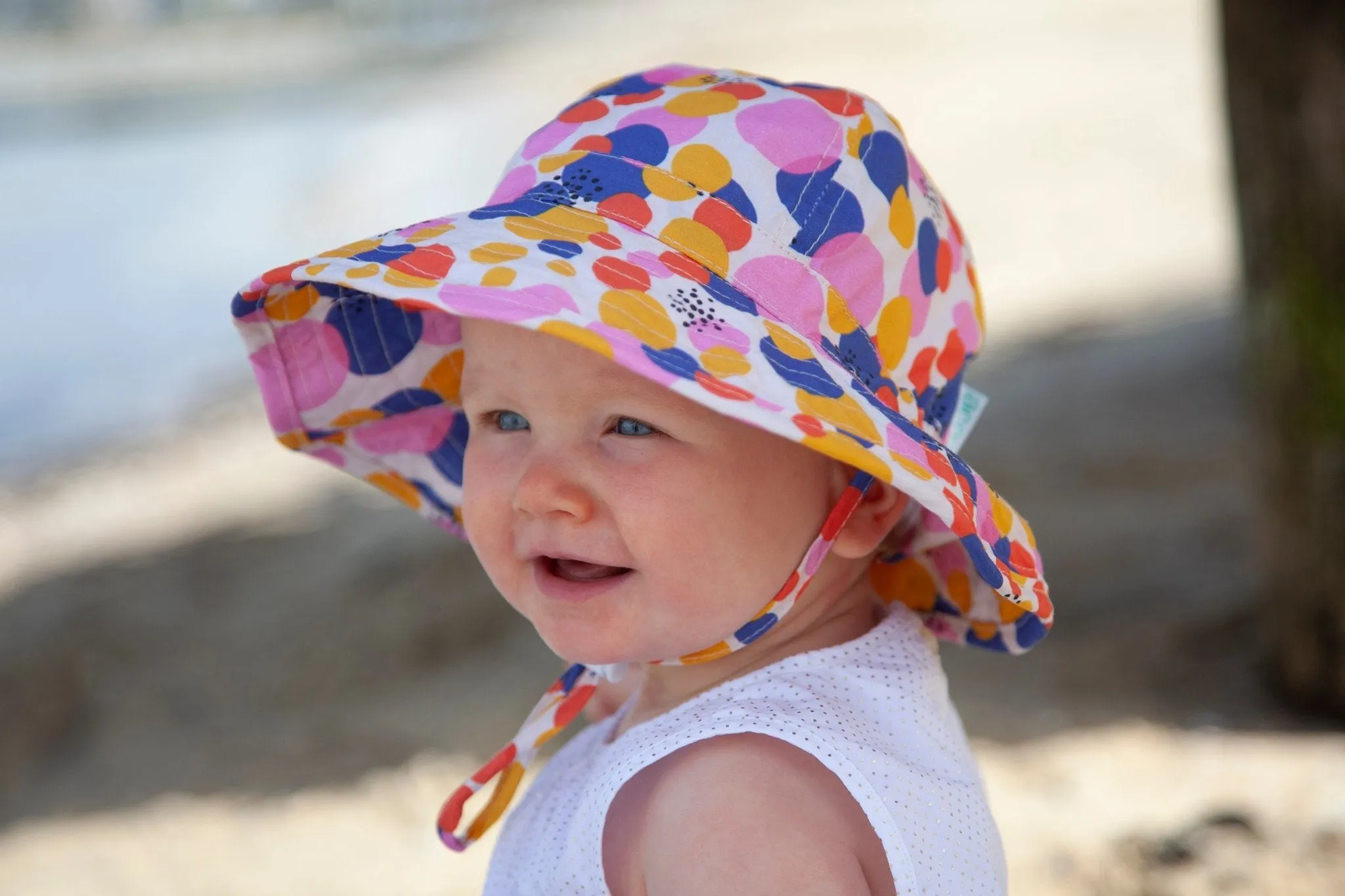 Confetti Wide Brim Infant Sunhat