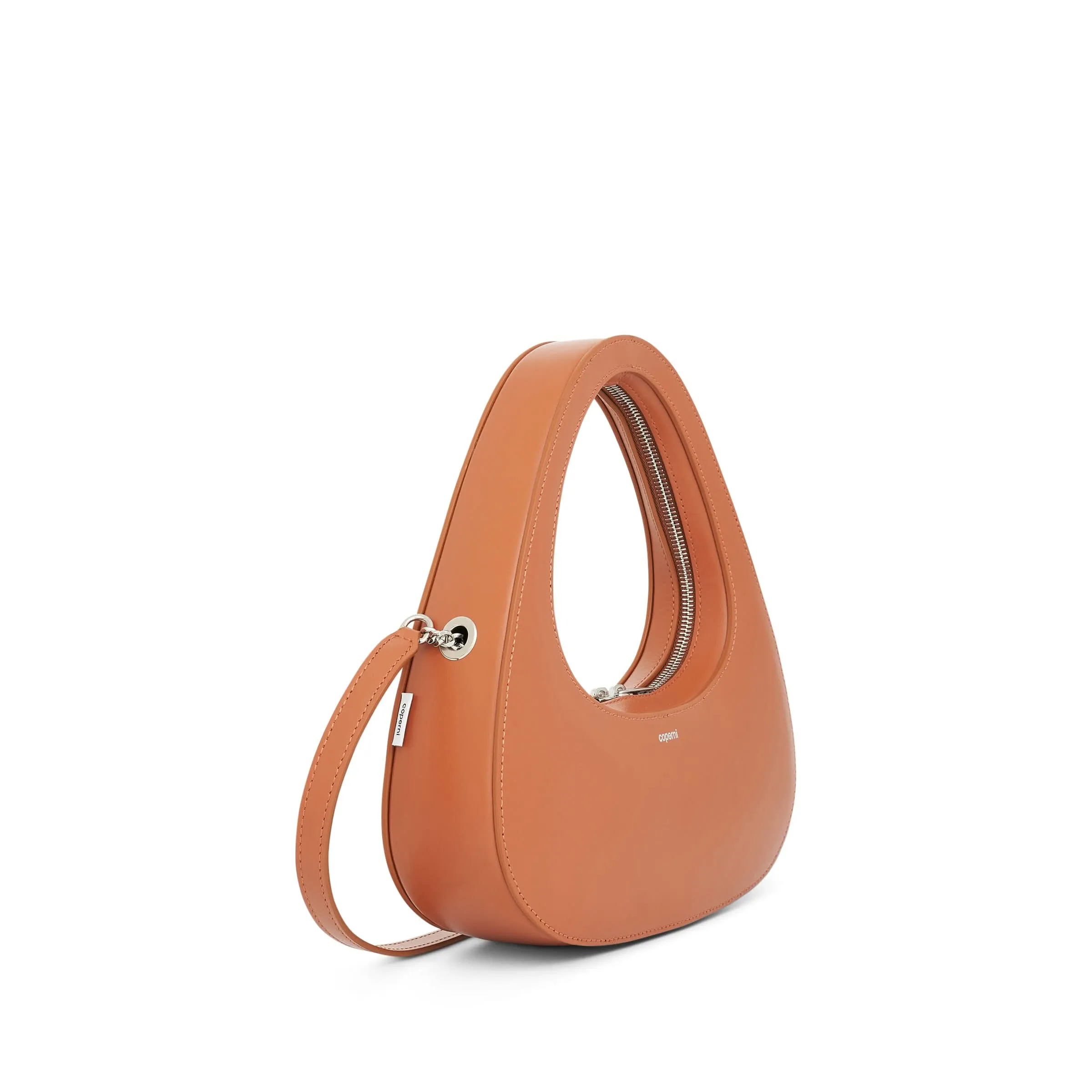 Crossbody Baguette Swipe Bag in Clay