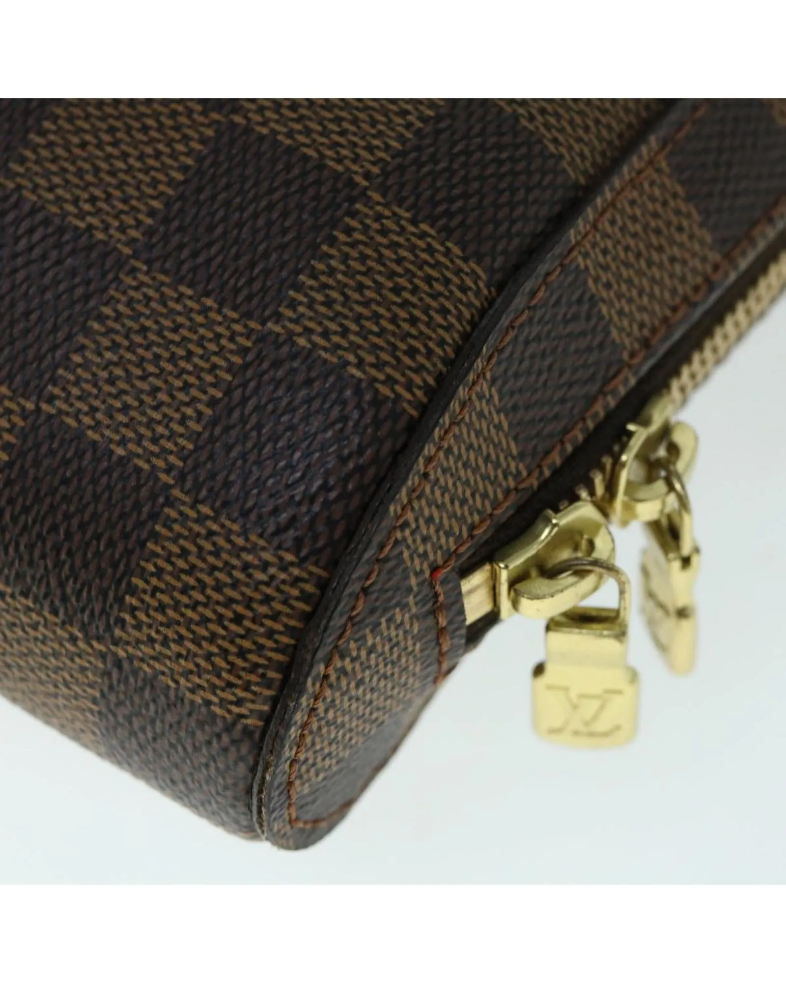 Damier Ebene Shoulder Bag with Dust Bag and Serial No.