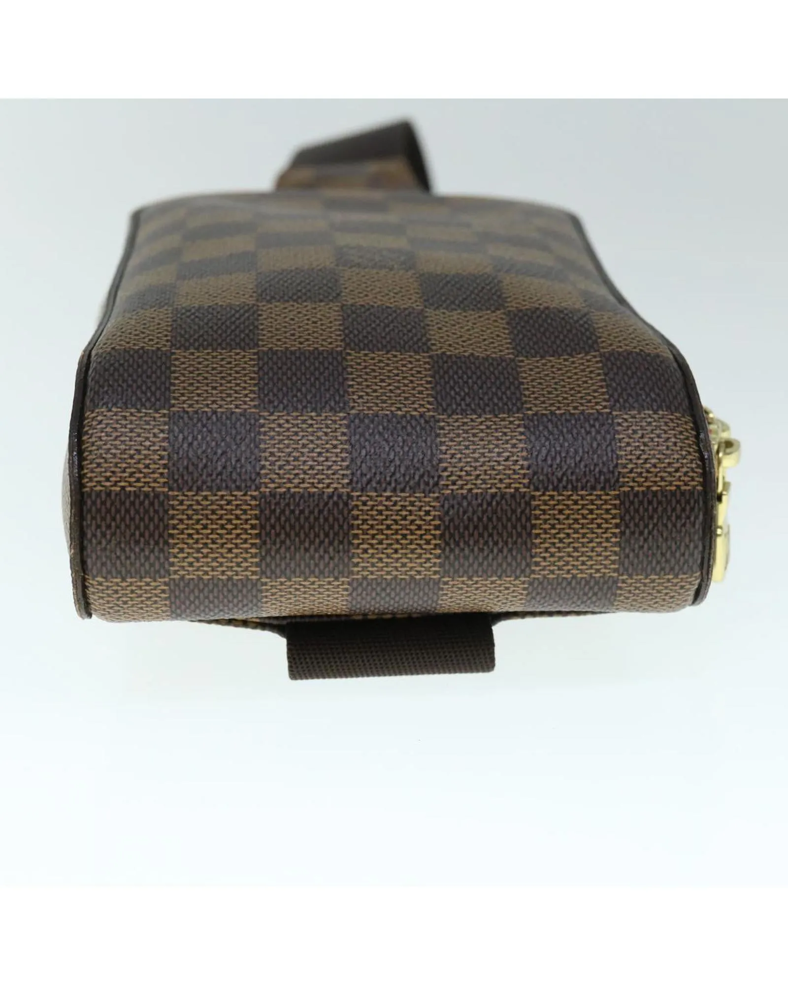 Damier Ebene Shoulder Bag with Dust Bag and Serial No.