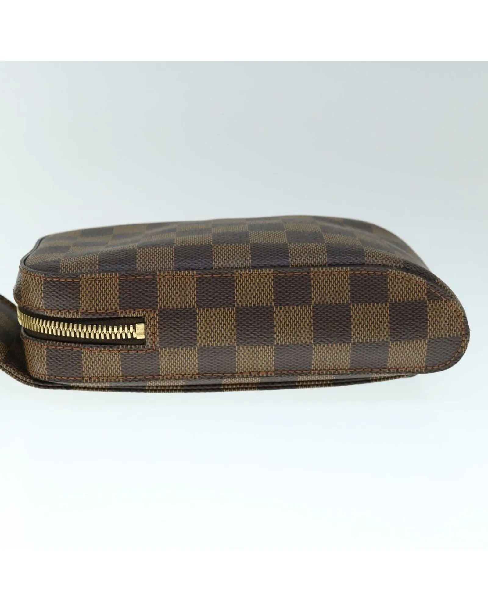 Damier Ebene Shoulder Bag with Dust Bag and Serial No.