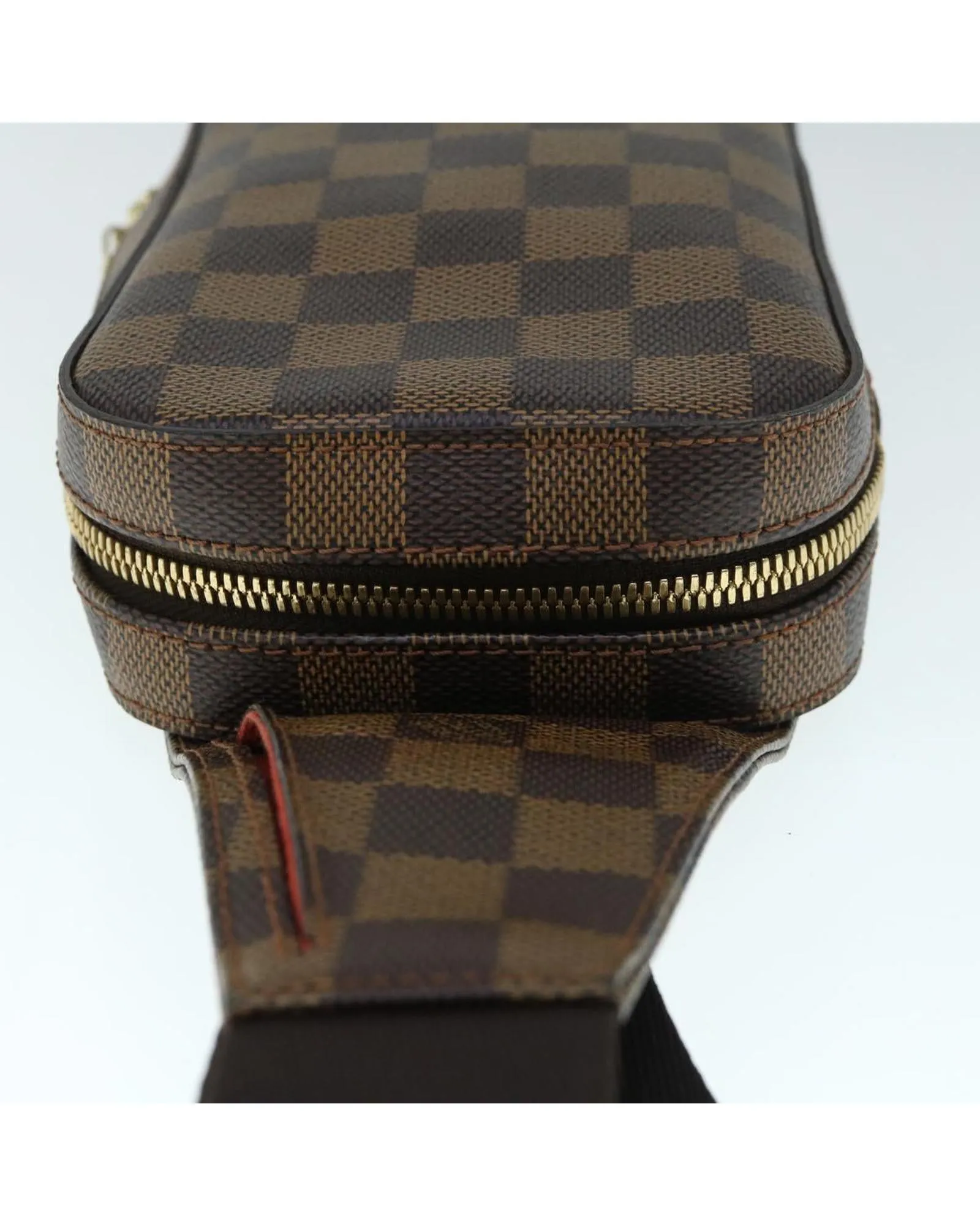 Damier Ebene Shoulder Bag with Dust Bag and Serial No.