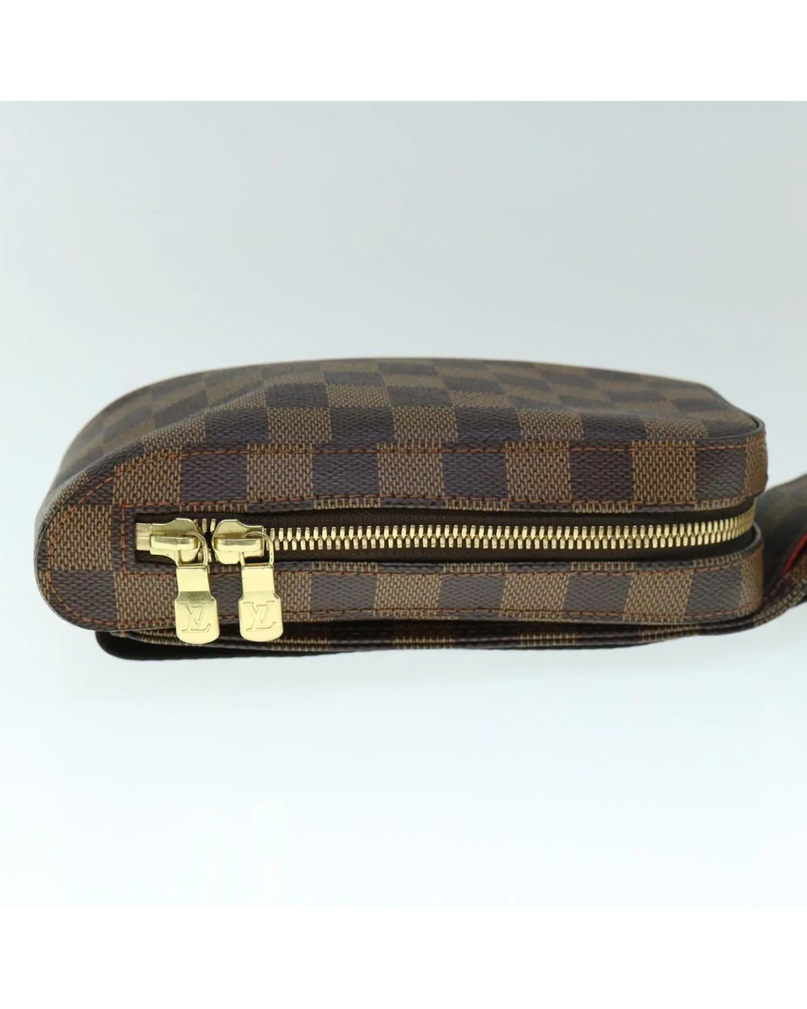 Damier Ebene Shoulder Bag with Dust Bag and Serial No.