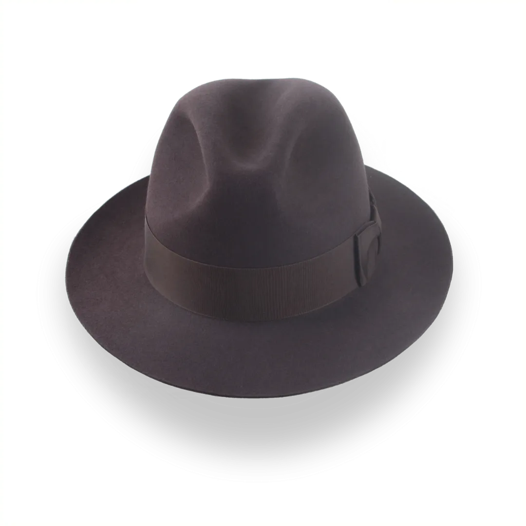 Dark Brown Fedora Hat in Classic Men's Style | The Acropol