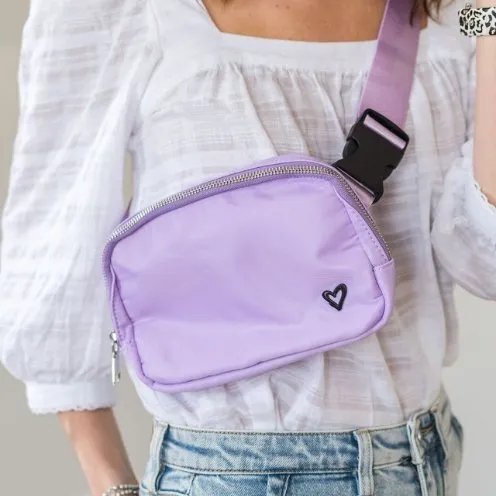 Dixie Nylon Belt/Crossbody Bag -  Lavender