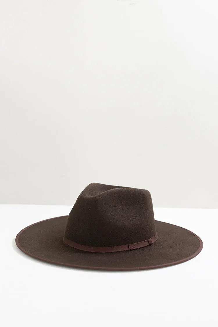 Flea Style Stevie Espresso Wide Brim Hat