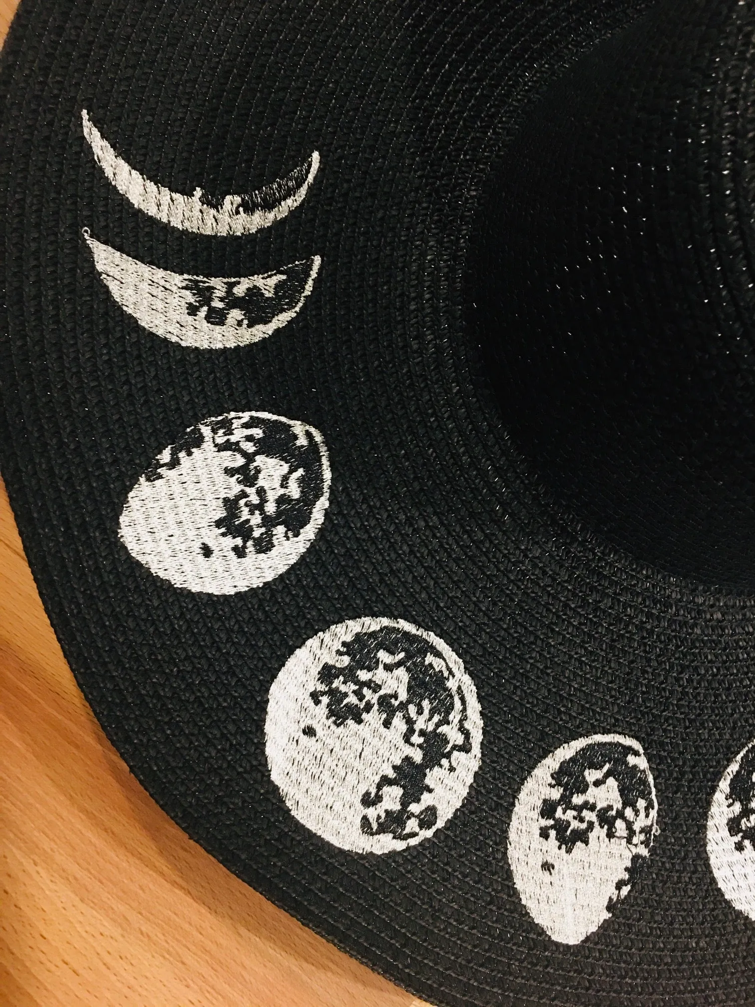 Floppy Sun Hat - XL Brim - Moon Phase