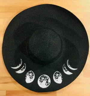 Floppy Sun Hat - XL Brim - Moon Phase