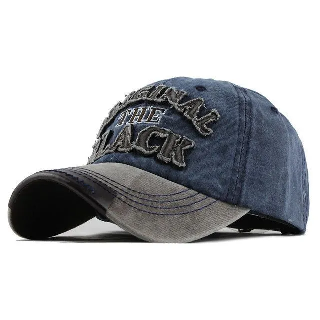 Hot Retro Washed Baseball Cap Fitted Cap Snapback Hat For Men