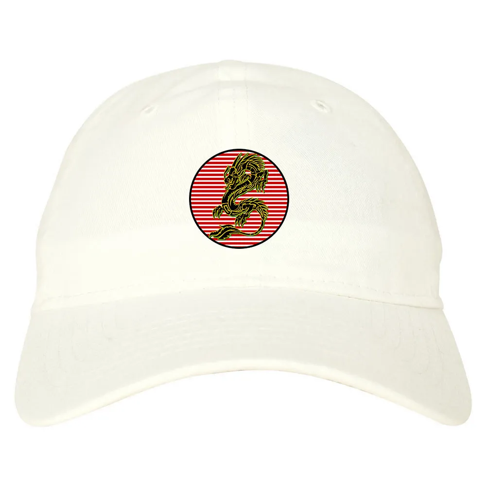 Japanese Dragon Red Sun Mens Dad Hat Baseball Cap