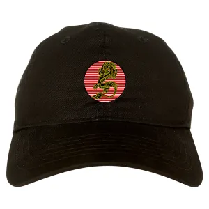 Japanese Dragon Red Sun Mens Dad Hat Baseball Cap