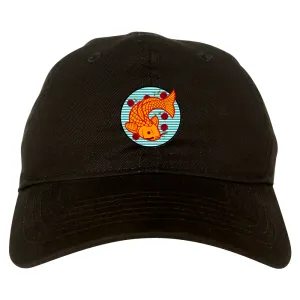 Japanese Koi Fish Print Mens Dad Hat Baseball Cap