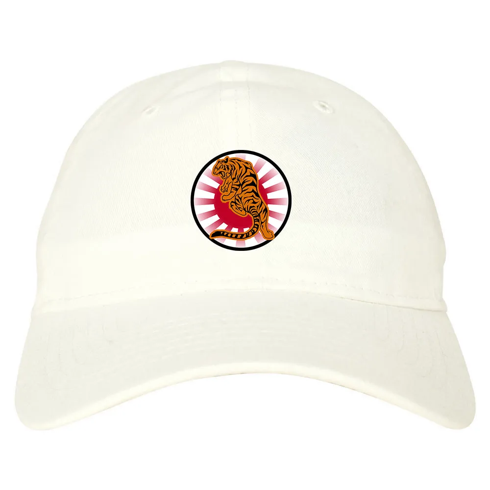 Japanese Tiger Rising Sun Mens Dad Hat Baseball Cap