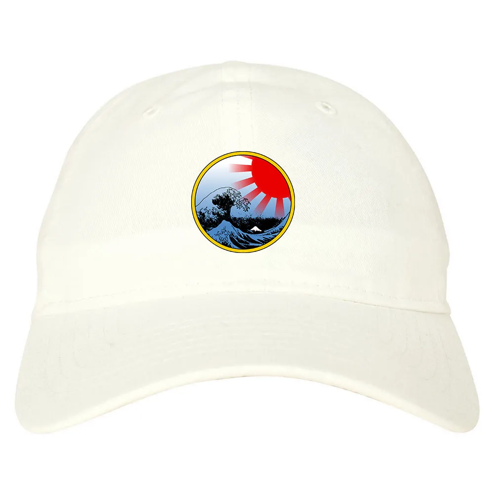 Japanese Wave Print Mens Dad Hat Baseball Cap