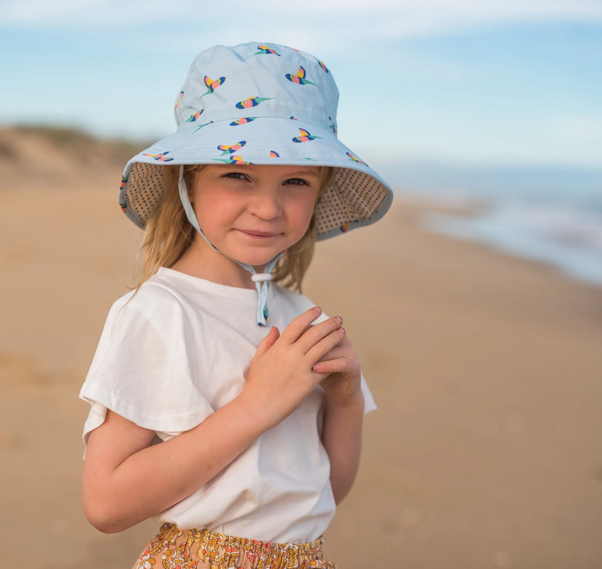 Lorikeet Wide Brim Bucket Hat