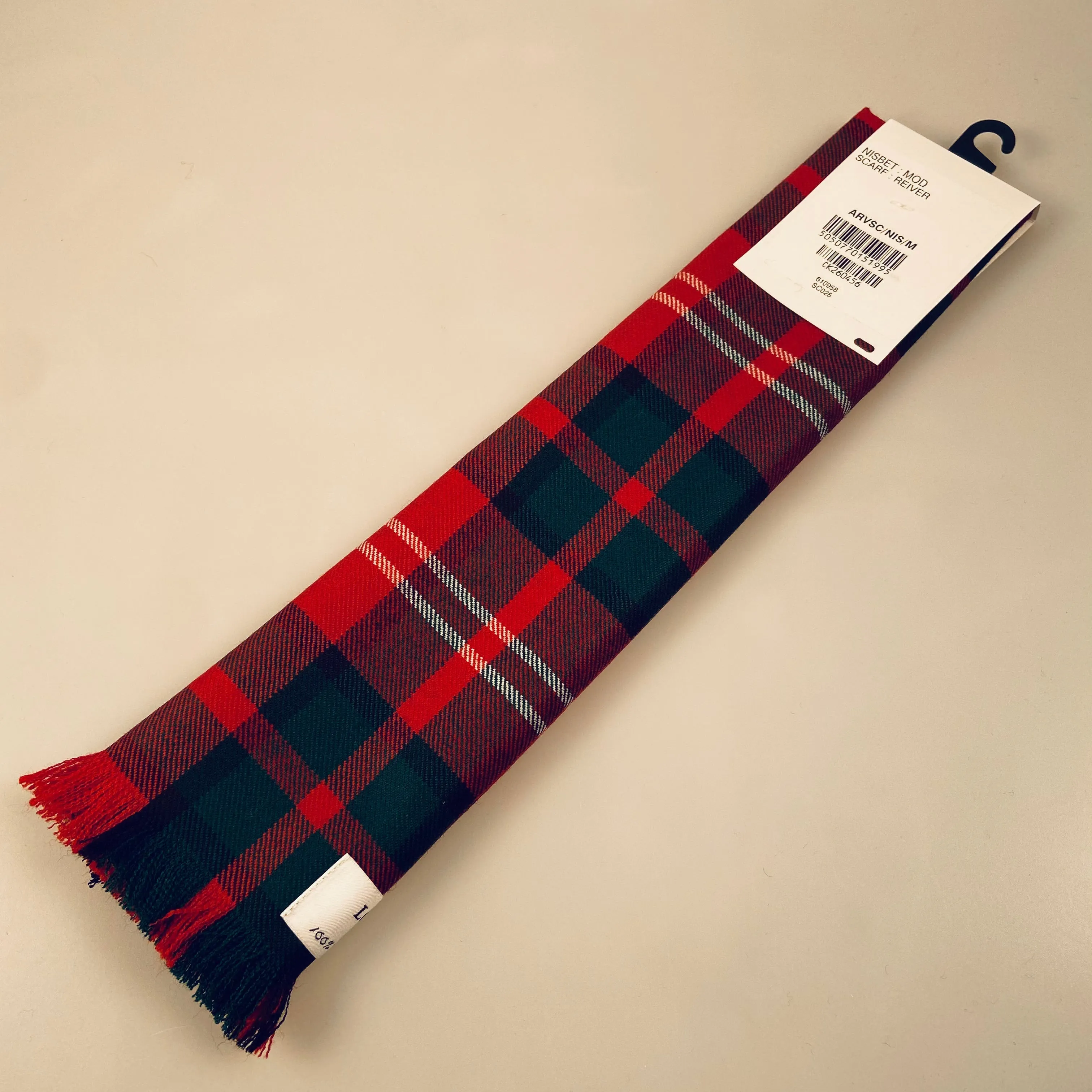 Luxury Lightweight Scarf in Nisbet Modern Tartan