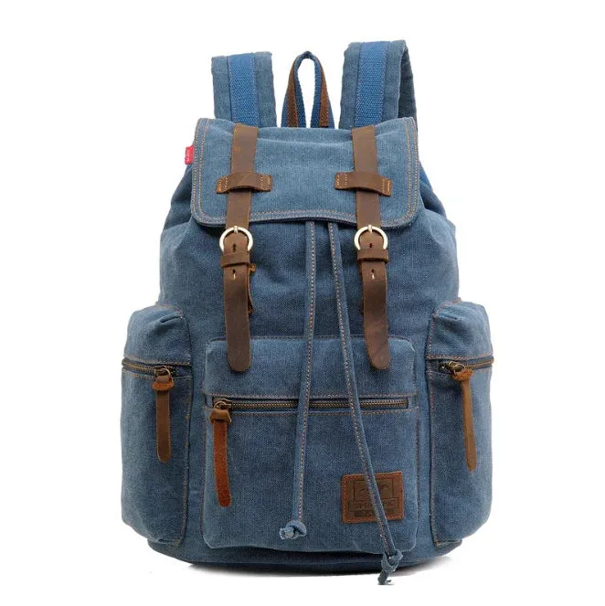 men's vintage canvas backpack