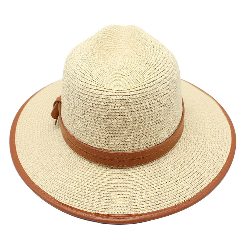 Panama Style Wide Brim Straw Hat