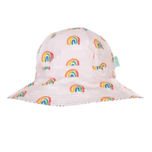 Rainbow Squiggle Wide Brim Sunhat