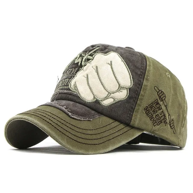 Shut Knuckle Punch Embroidered Baseball Cap