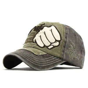 Shut Knuckle Punch Embroidered Baseball Cap